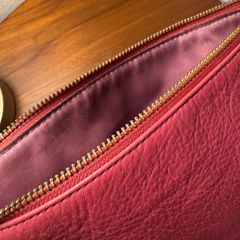 Coach Madison Swingpack Crossbody Bag in Loganberry Pink Leather - Picture 12 of 12